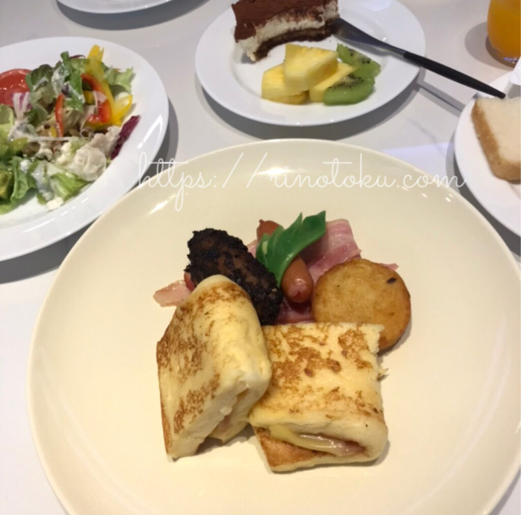ニッコースタイル名古屋の朝食のフレンチトースト