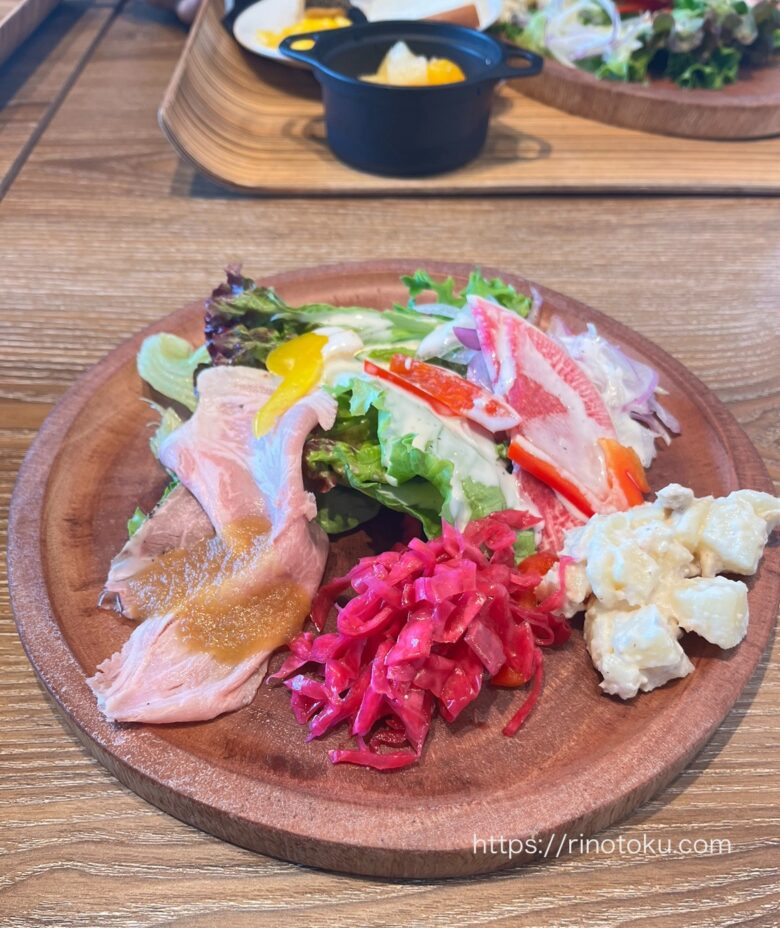 Cafe オムレットの朝食プレート